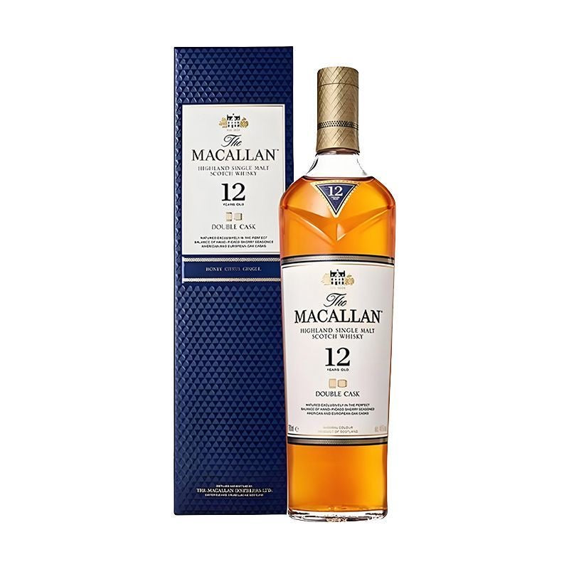 The Macallan 12 Years Old Double Cask Single Malt Scotch Whisky – 700ml 
麦卡伦 12年双桶蓝钻单一麦芽威士忌 – 700ml
 ABV (酒精度): 40%