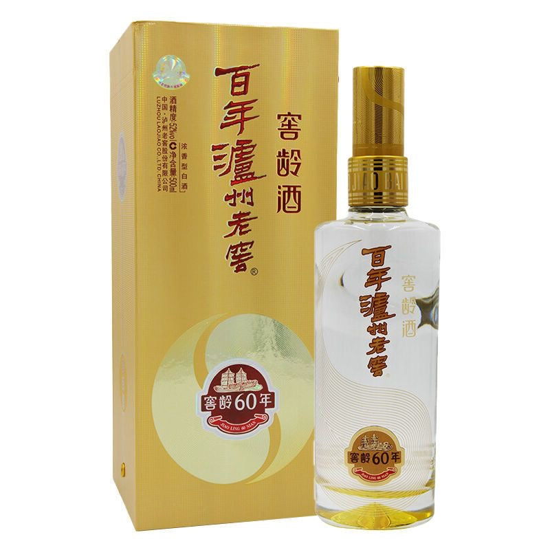 Luzhou Laojiao - 60-Year Cellar Age (52% ABV)  500ml
泸州老窖·窖龄酒 60年 (52% Vol) - 岁月沉淀的浓香经典